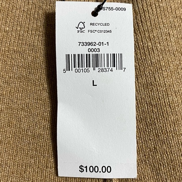 Banana Republic Sweater Skirt L Brown Sugar A-Line Midi Flounce Hem Academia NWT - Picture 8 of 8